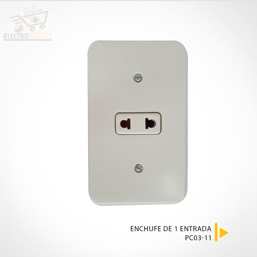 (OFERTA)"PE03-11" ENCHUFE DE 1 ENTRADA A GRANEL