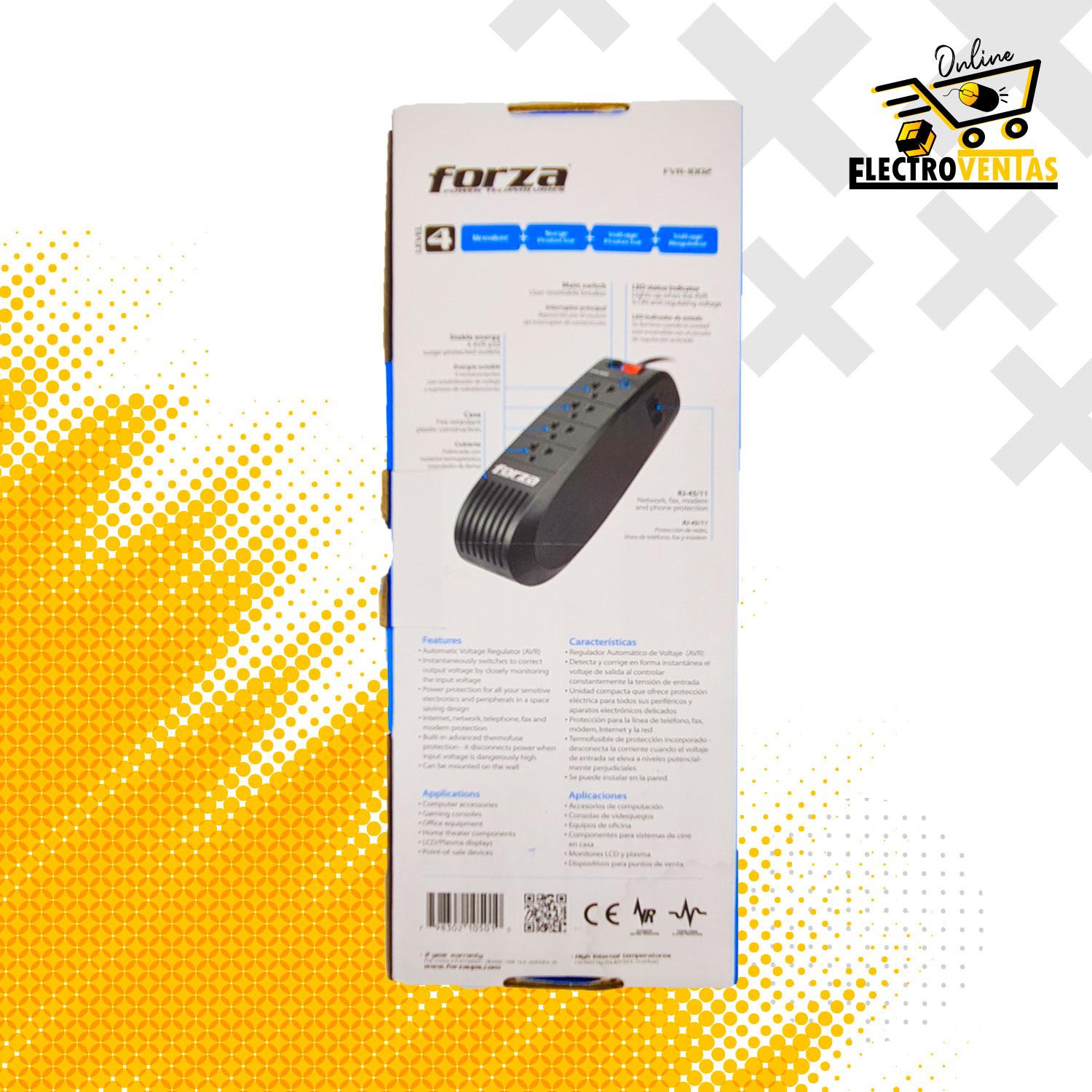 "FR 01-10" ESTABILIZADOR DE 1000 VA FORZA - Imagen 5