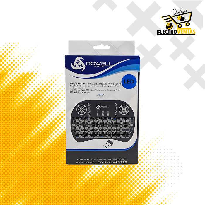 (OFERTA) "MI 32-05" MINI KEYBOARD ROWELL INALAMBRICO C/LUZ20-01 - Imagen 5
