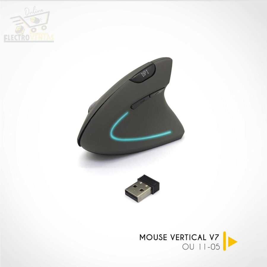"OU1105" MOUSE INALAMBRICO VERTICAL V7 ROWELL. - Imagen 2