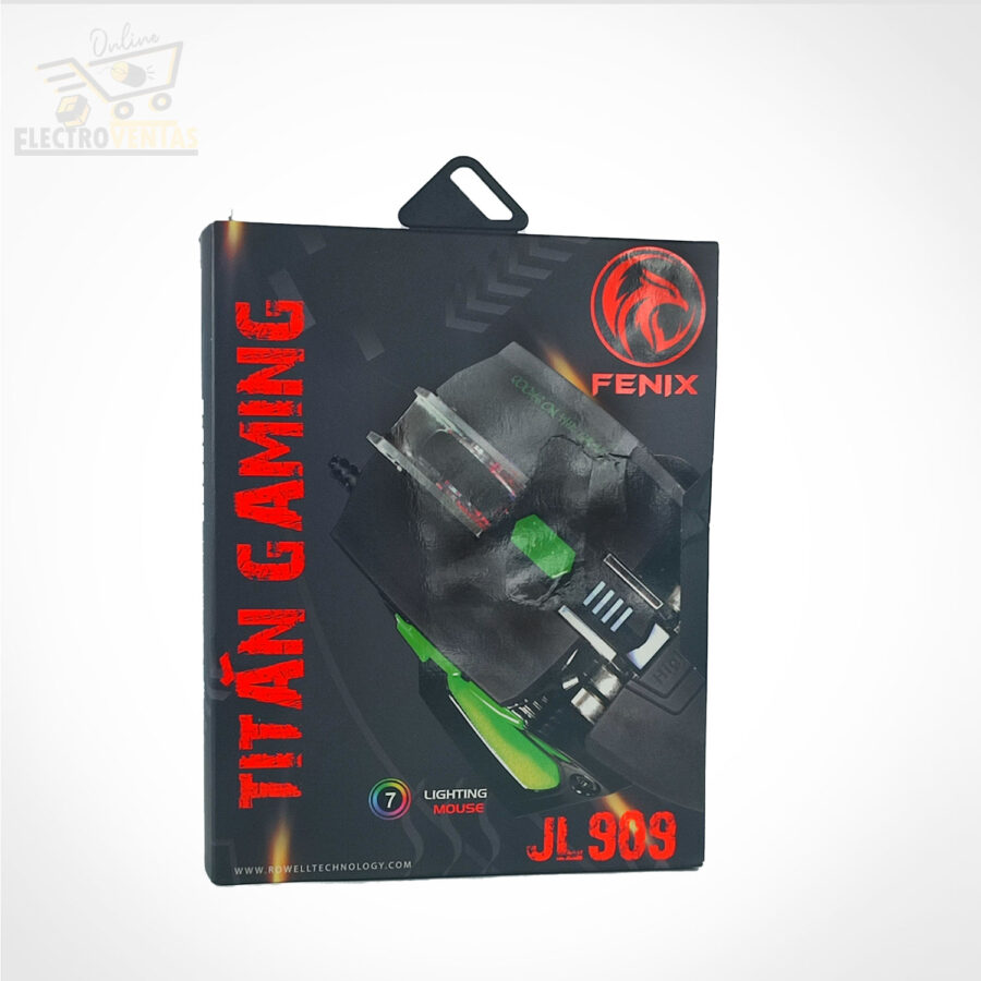"JL200909" MOUSE GAMER ERGONOMICO FENIX JL909 TITAN GAMING - Imagen 6