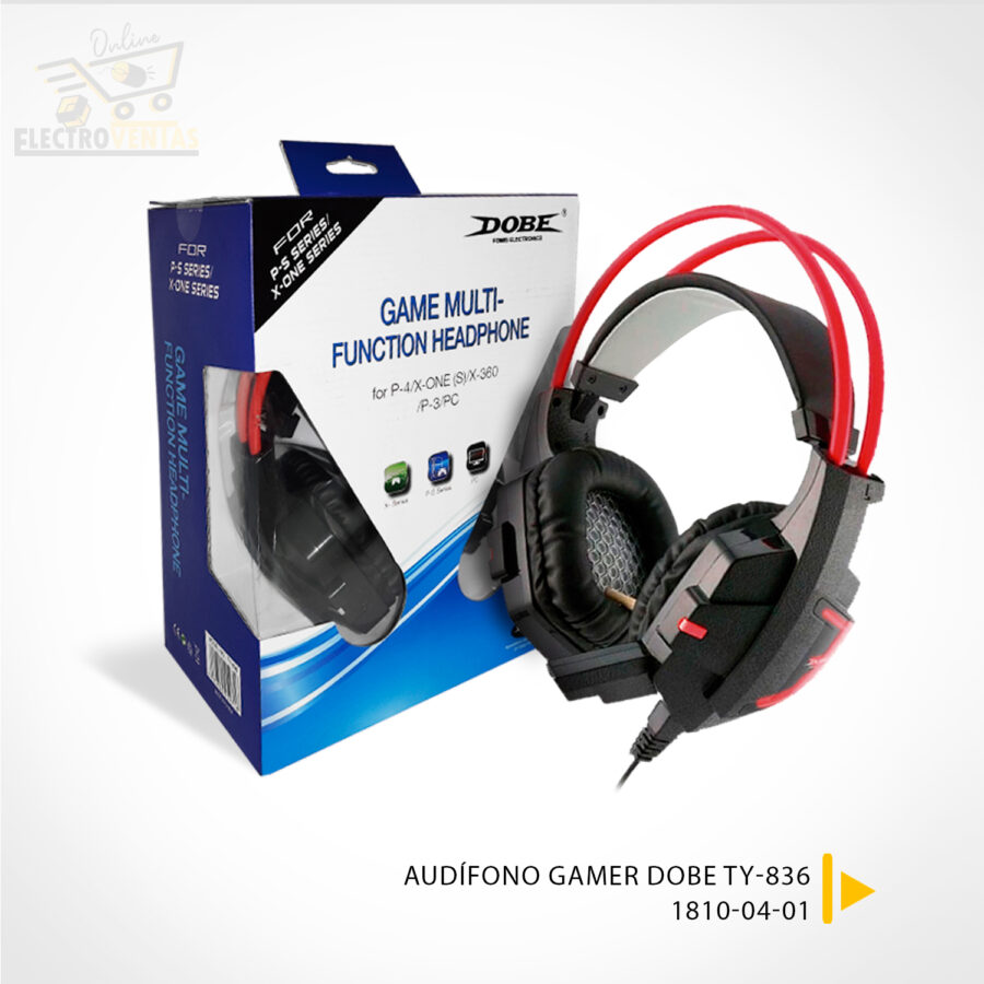 (OFERTA) "1810-04-01" AUDIFONO GAMER DOBE TY-836.