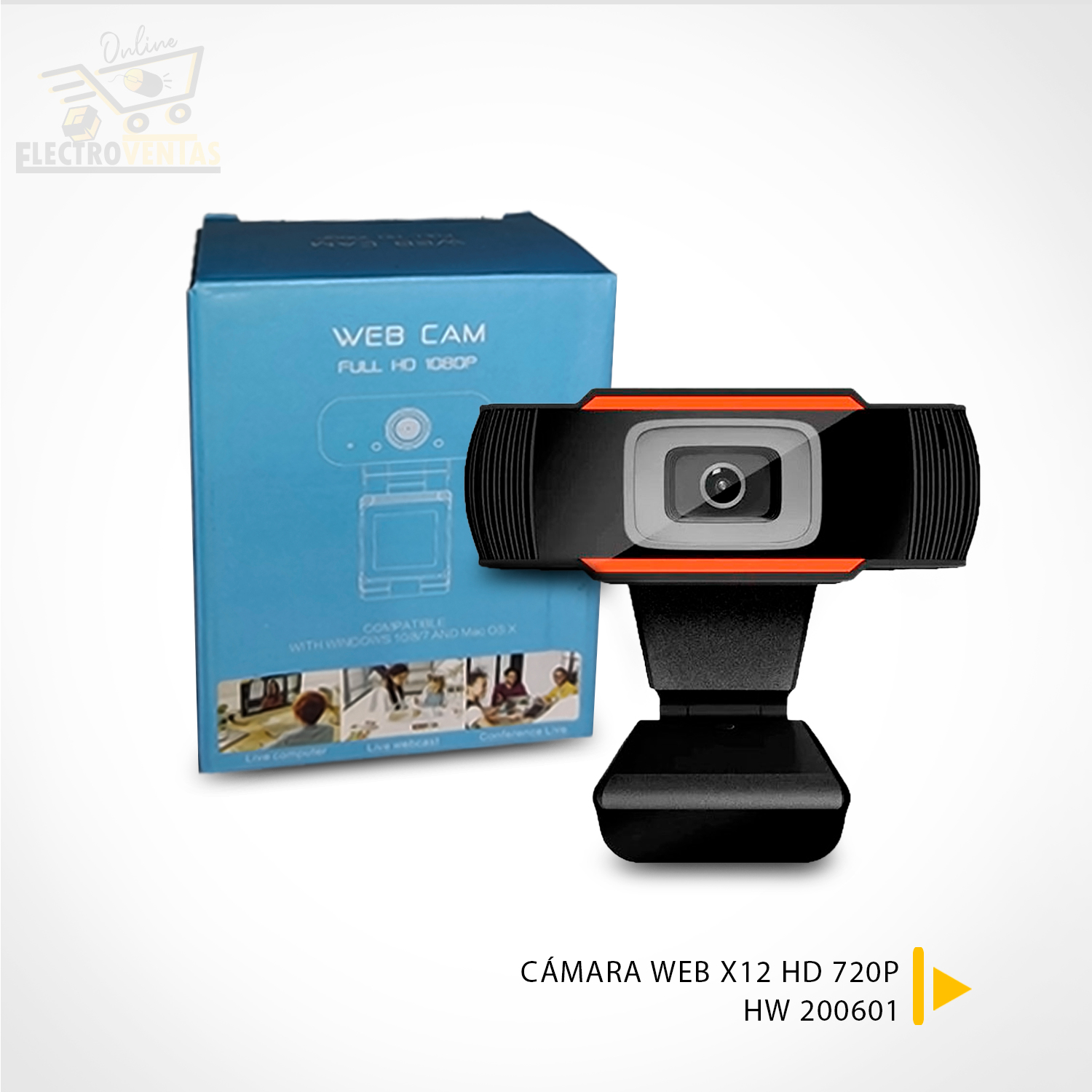 HW 200601” CAMARA WEB X12 HD – VENTAS POR MAYOR BOLIVIA