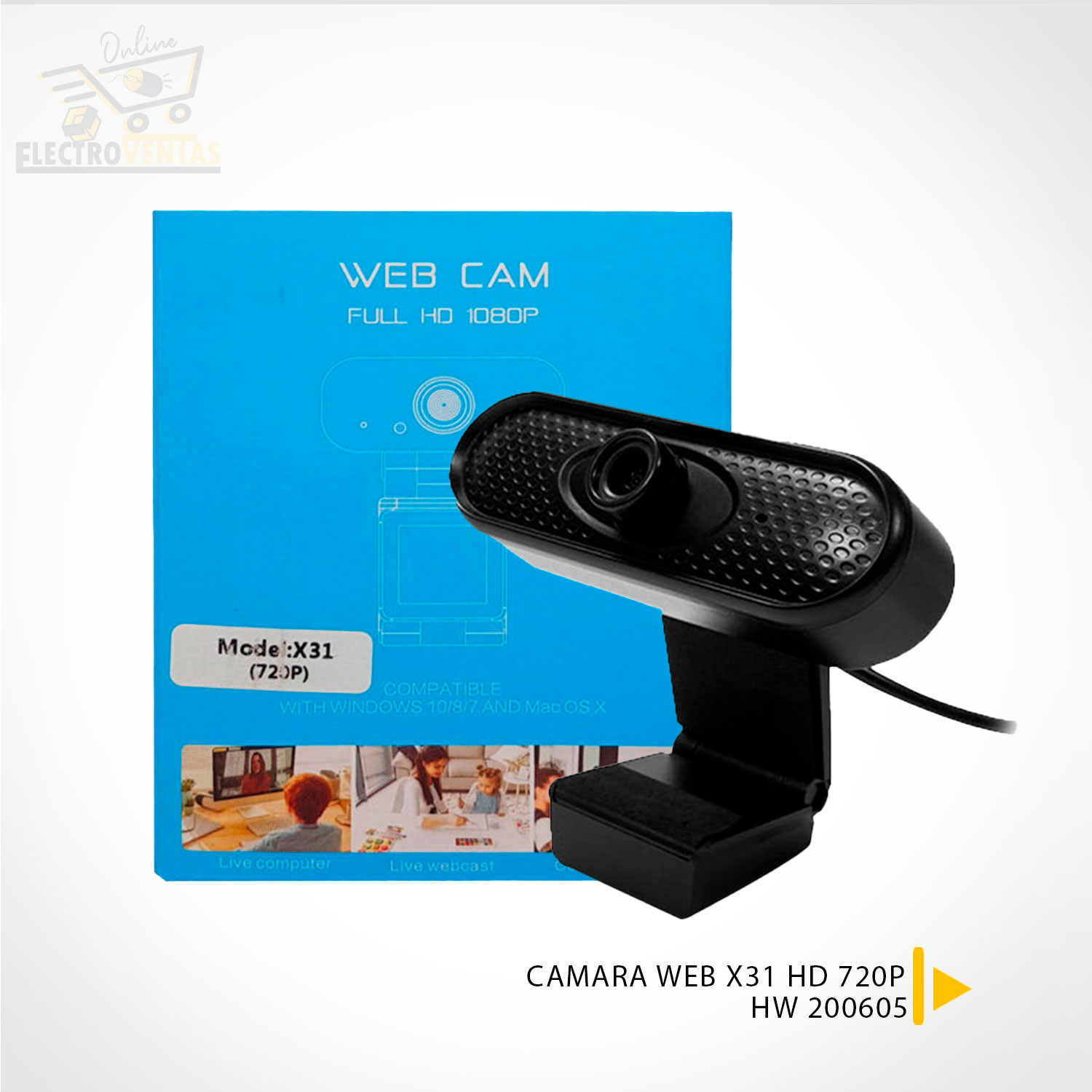 HW 200605 CAMARA WEB X31 HD 720P VENTAS POR MAYOR BOLIVIA