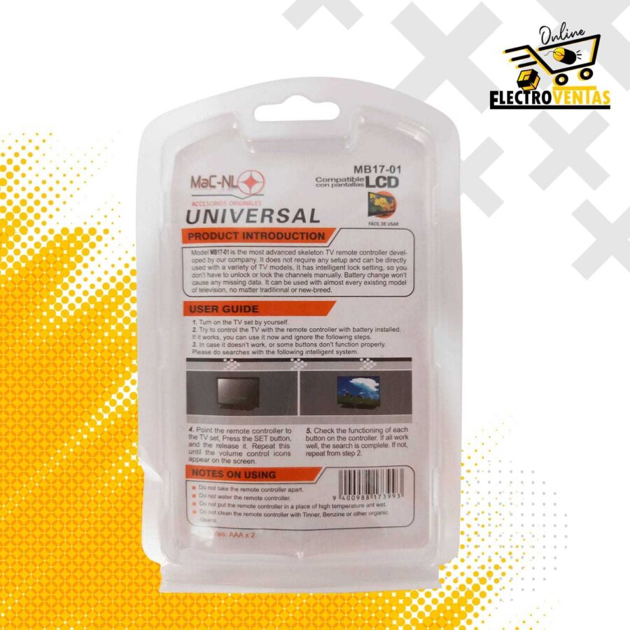 “MH34-02” CONTROL UNIVERSAL MB17-01 - Imagen 6