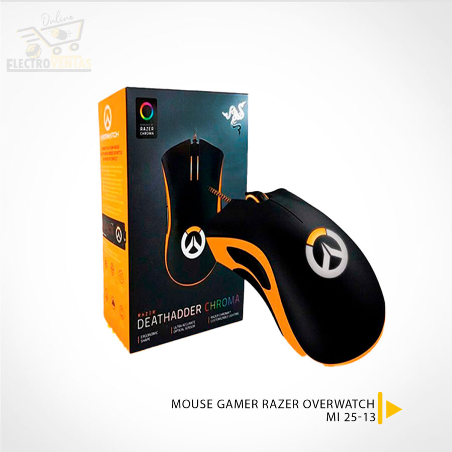 (OFERTA) "MI 25-13" MOUSE GAMER RAZER OVERWATCH