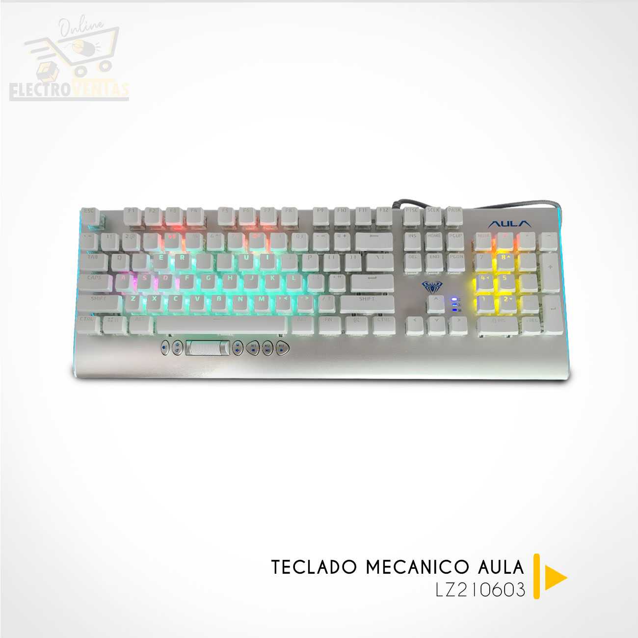 (OFERTA) "LZ 210603" TECLADO MECANICO GAMER AULA F2099