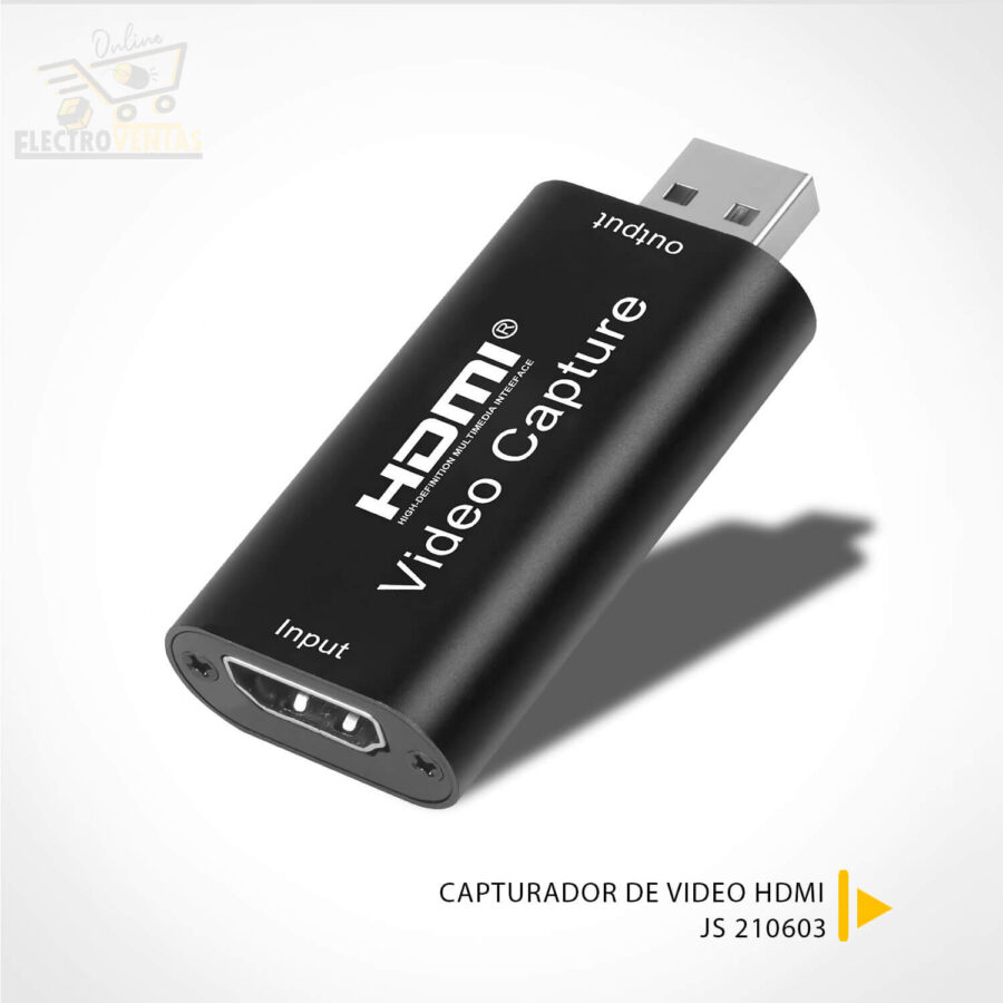 (OFERTA)"JS 210603" CAPTURADOR DE VIDEO HDMI CAJA NEGRA. - Imagen 2