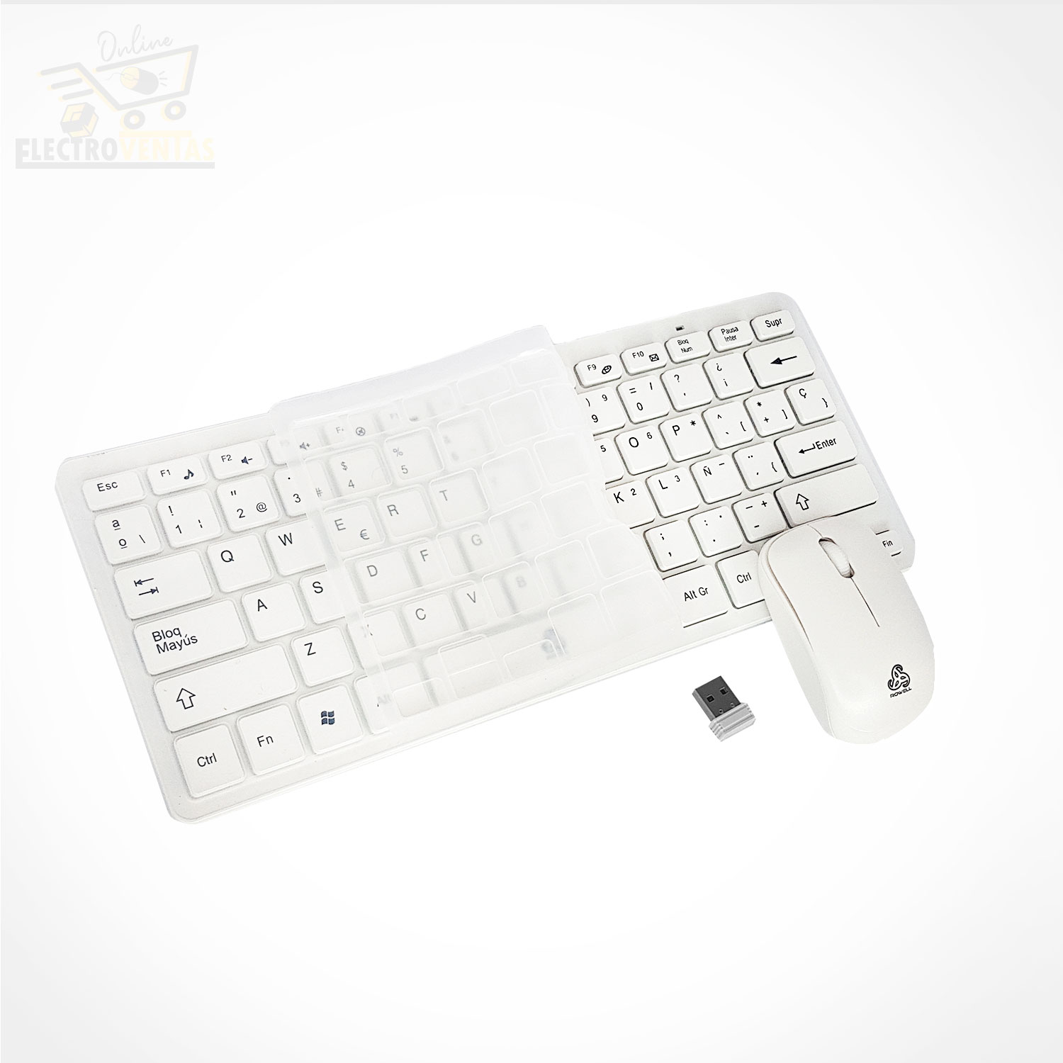 (OFERTA) "TJ1106" TECLADO COMBO C/PROTECTOR ROWELL RW-K03 - Imagen 4