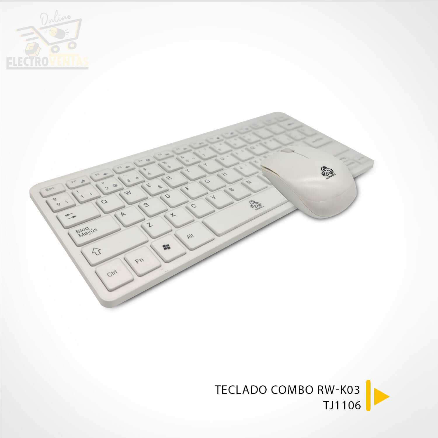 (OFERTA) "TJ1106" TECLADO COMBO C/PROTECTOR ROWELL RW-K03 - Imagen 2