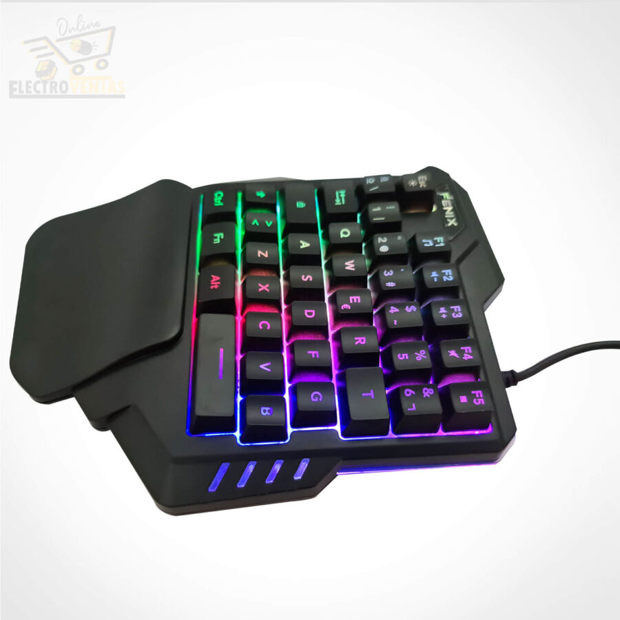 (OFERTA) "JL200907" TECLADO DE UNA MANO GAMER FENIX JL907 WOLF - Imagen 2