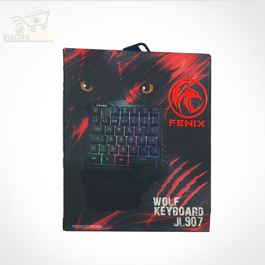 (OFERTA) "JL200907" TECLADO DE UNA MANO GAMER FENIX JL907 WOLF - Imagen 6