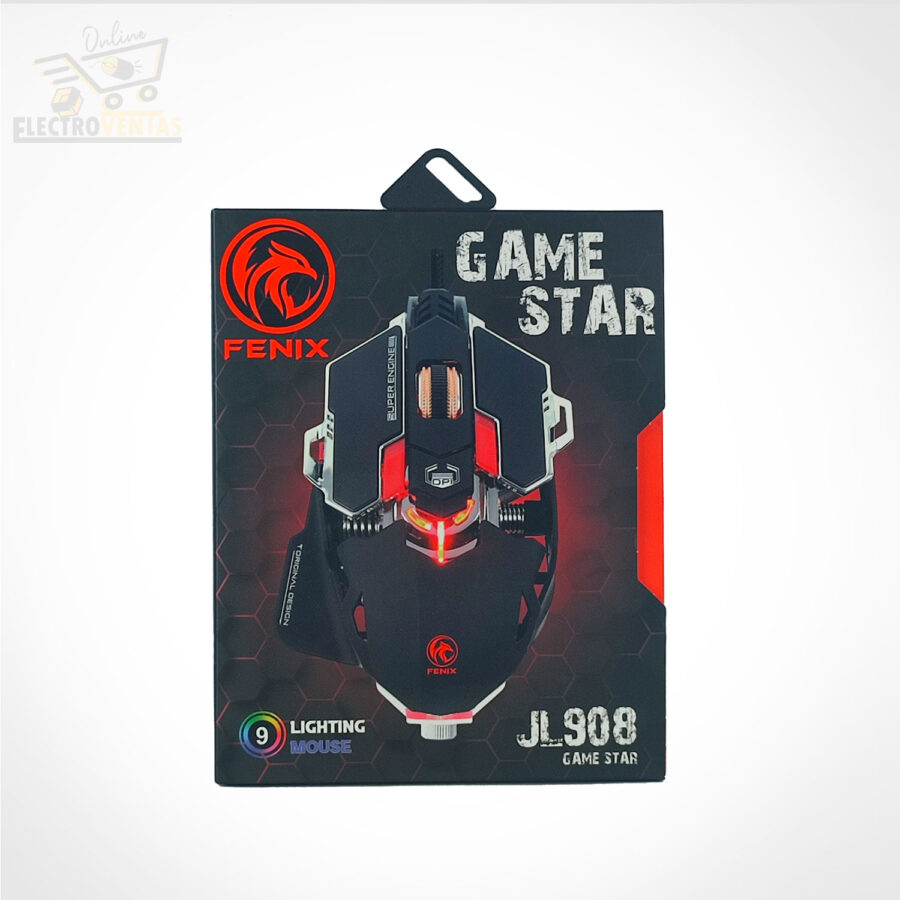 "JL200908" MOUSE GAMER FENIX MECANICO GAME STAR JL908 - Imagen 6