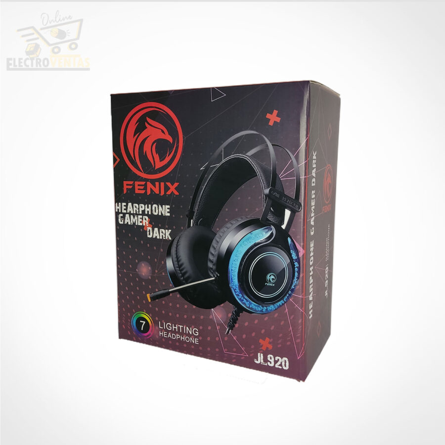 "JL200920" AUDIFONO GAMER LED FENIX JL920 DARK - Imagen 6