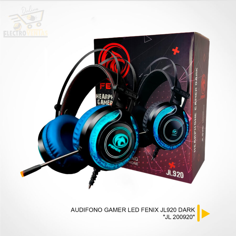 "JL200920" AUDIFONO GAMER LED FENIX JL920 DARK