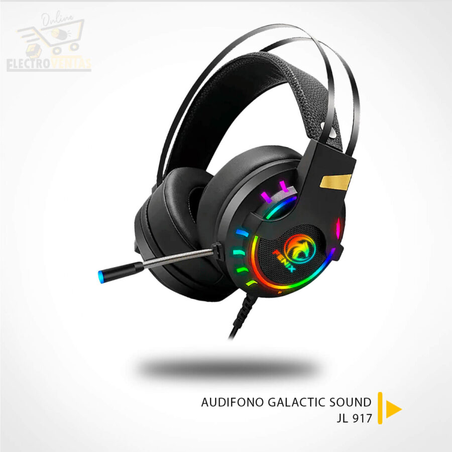 (OFERTA) "JL200917" AUDIFONO GAMER RGB CON VIBRADOR FENIX JL917 GALACTIC SOUND - Imagen 2