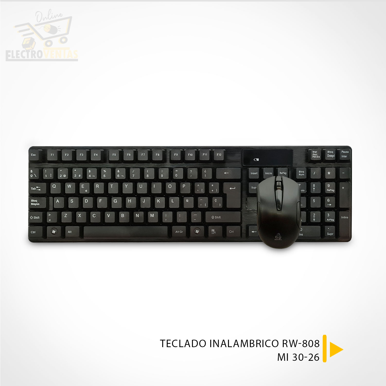 (OFERTA) "MI 30-26" TECLADO COMBO INALAMBRICO ROWELL RW-808