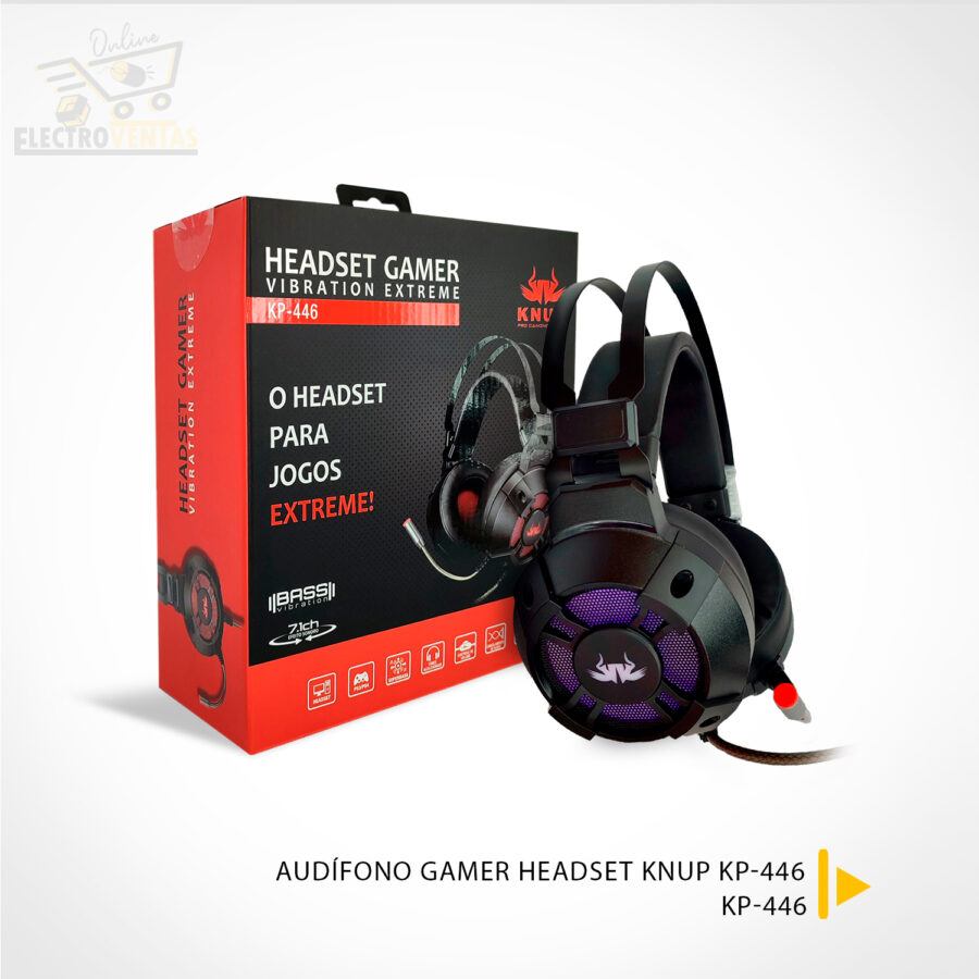 (OFERTA) "KP-446" AUDIFONO GAMER HEADSET KNUP KP-446