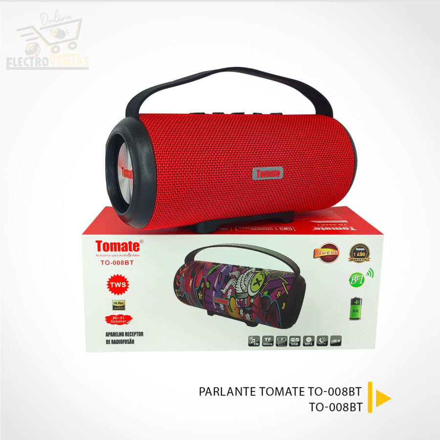 (OFERTA)"TO-008BT" PARLANTE TOMATE TO-008BT