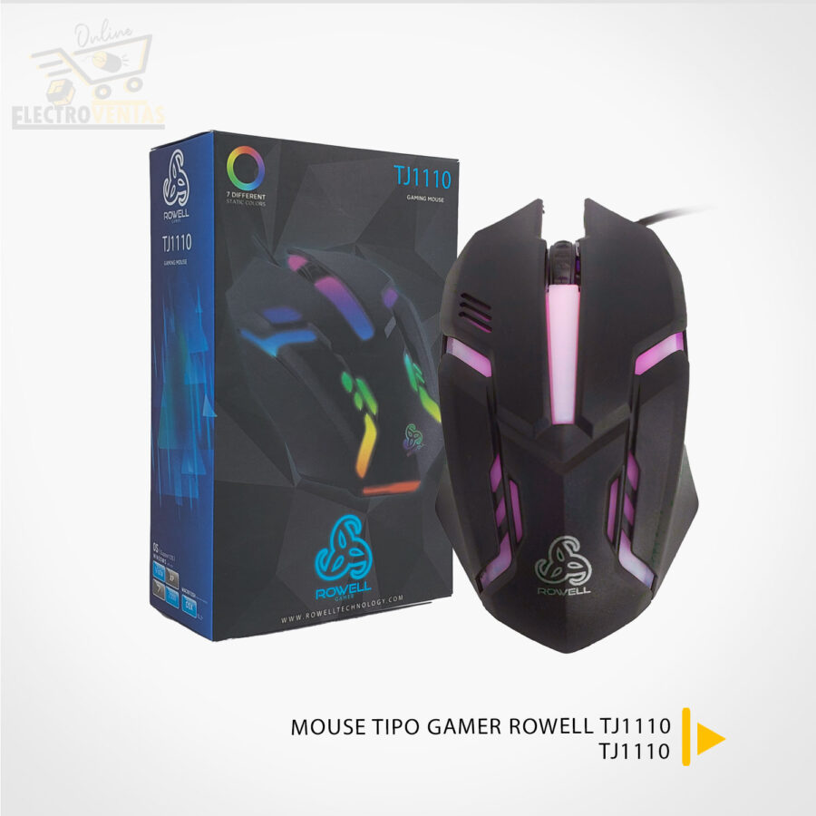 (OFERTA)"TJ1110" MOUSE TIPO GAMER ROWELL TJ1110