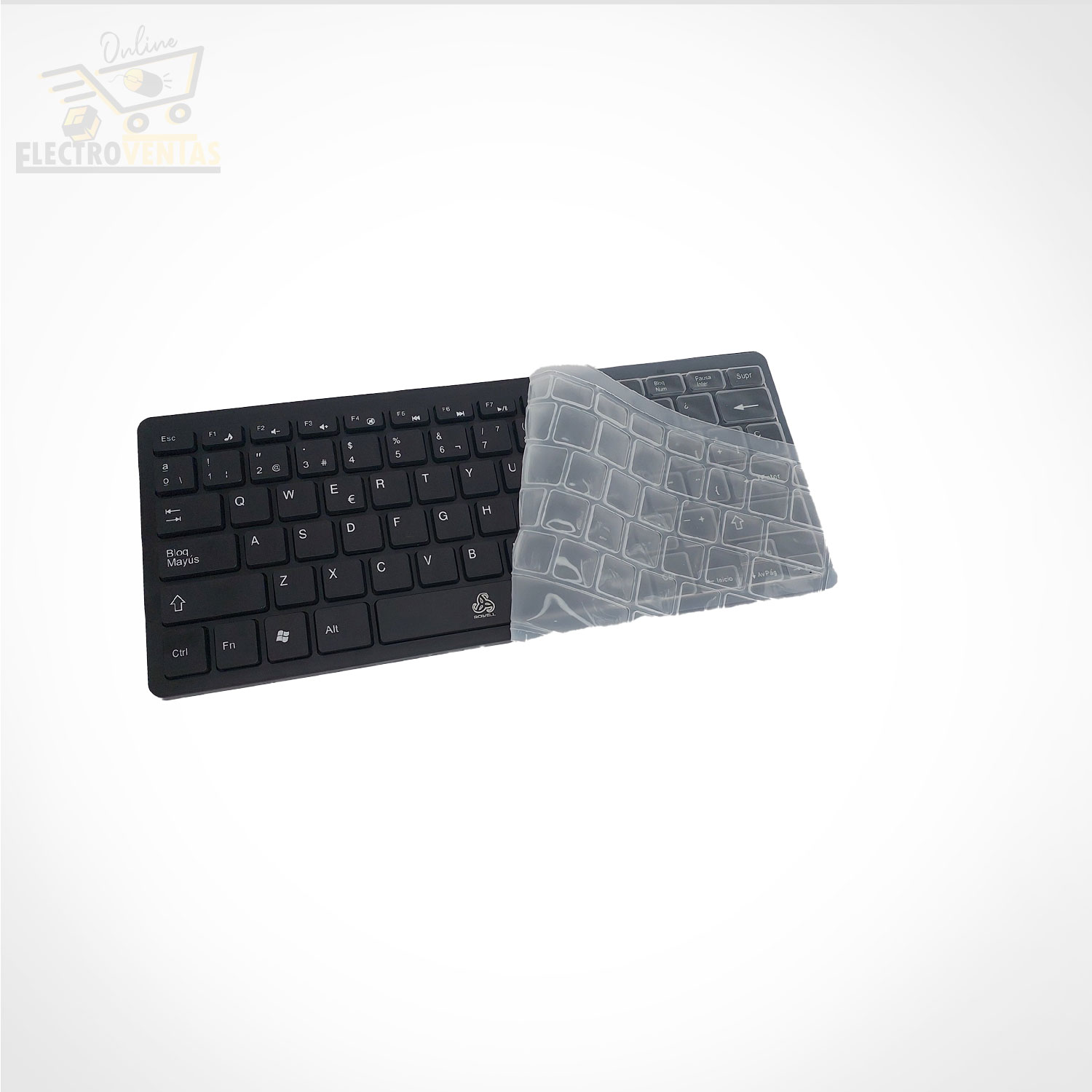 (OFERTA) "TJ1106" TECLADO COMBO C/PROTECTOR ROWELL RW-K03 - Imagen 3