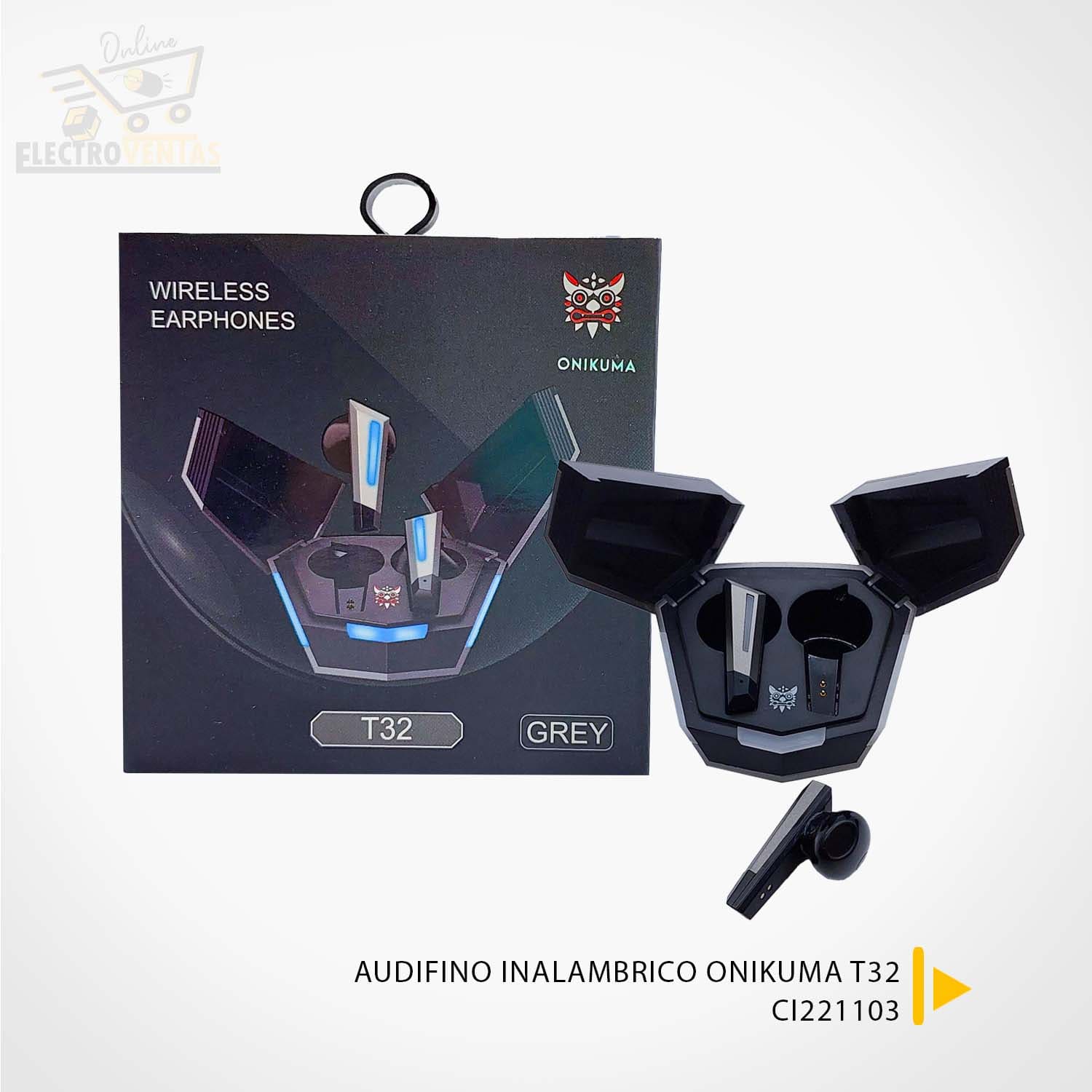 (OFERTA) "CI221103" AUDIFONO INALAMBRICO ONIKUMA T32