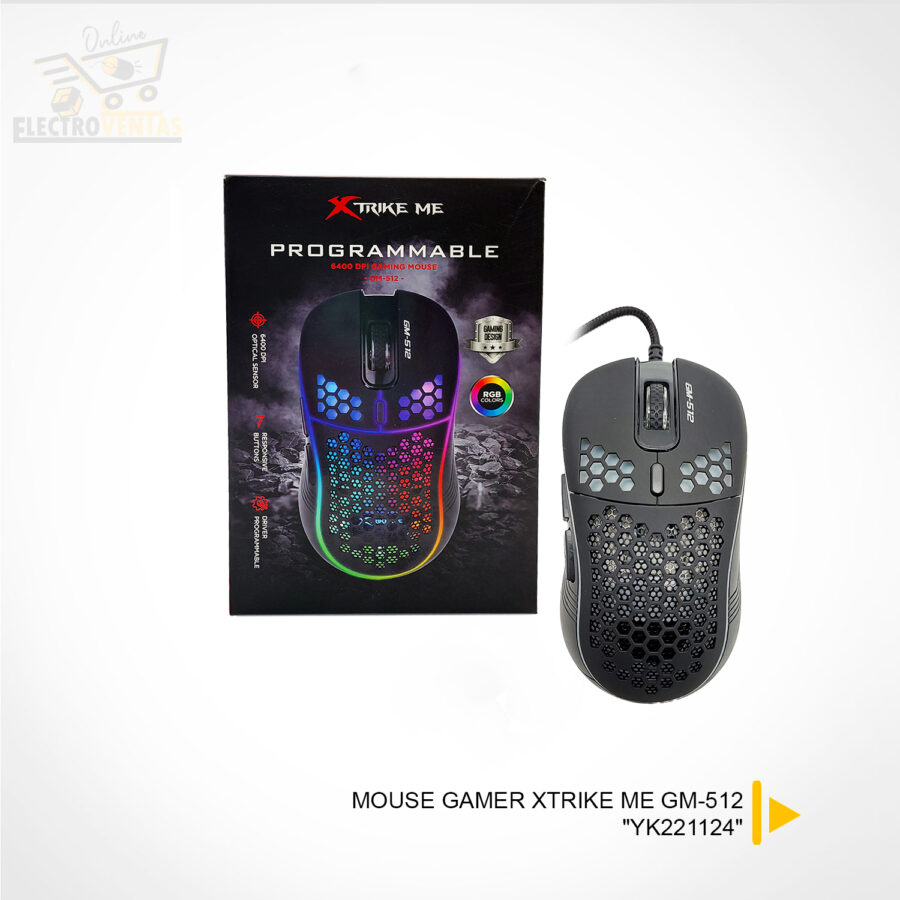 (OFERTA) "YK221205" MOUSE GAMER XTRIKE ME GM-512