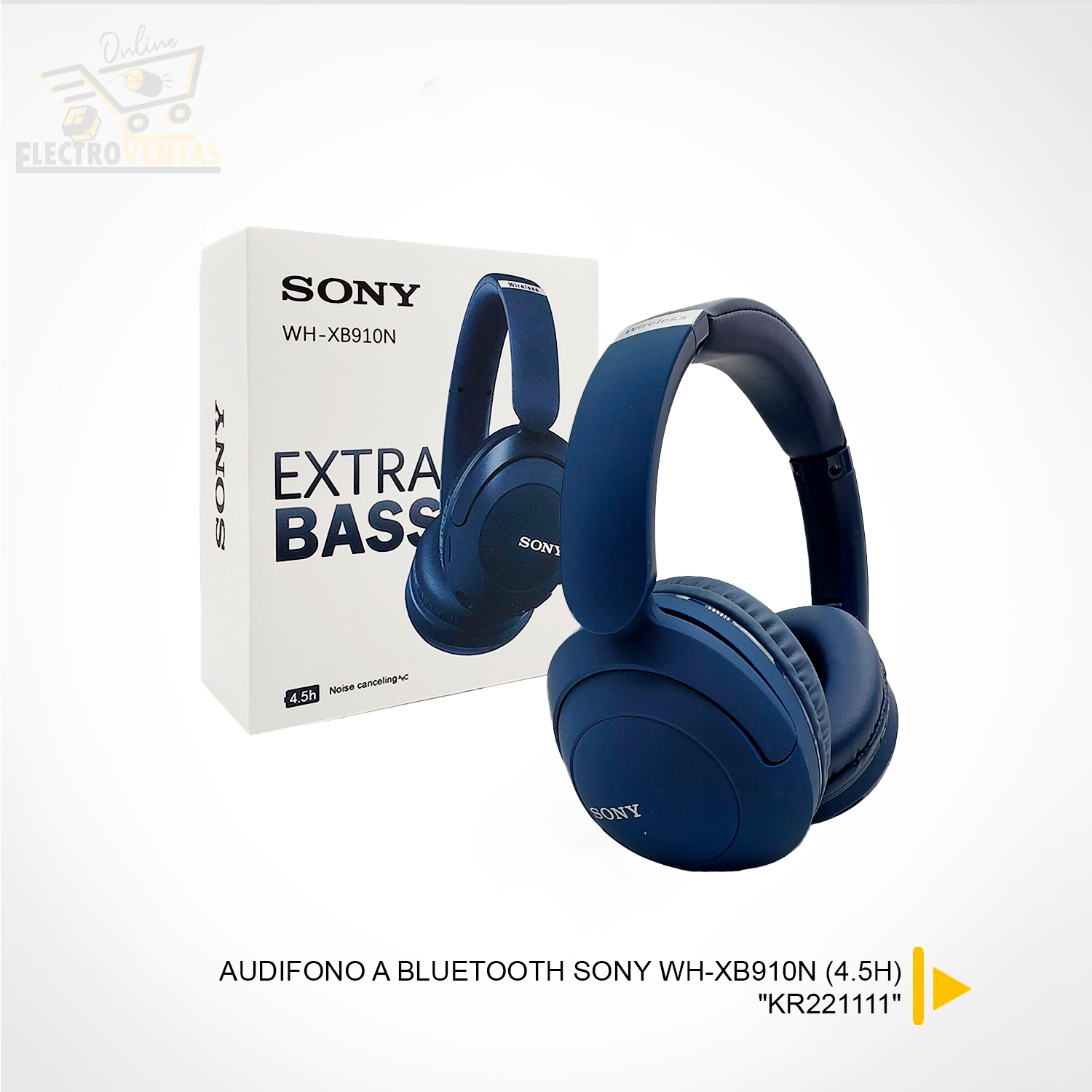 OFERTA) “KR221111” AUDIFONO A BLUETOOTH SONY WH-XB910N (4.5H) – VENTAS POR  MAYOR BOLIVIA