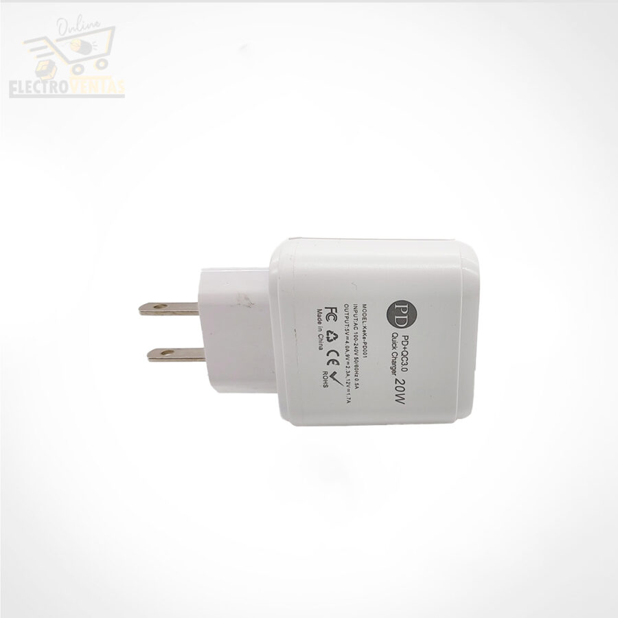 "CL221102" CARGADOR DE 20W (SIN CABLE) PD20W - Imagen 3