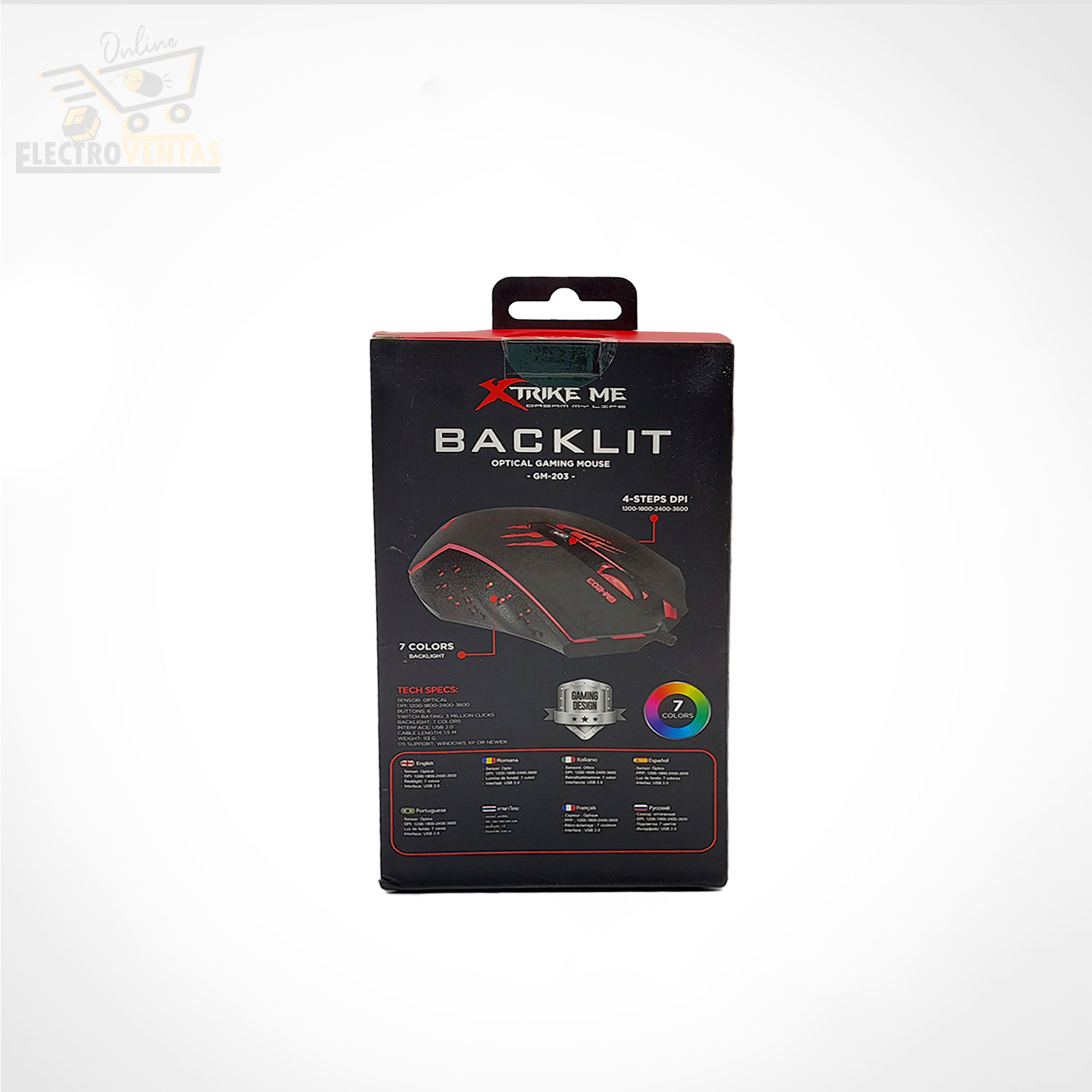 (OFERTA) "YK221209" MOUSE GAMER XTRIKE ME GM-203 - Imagen 5