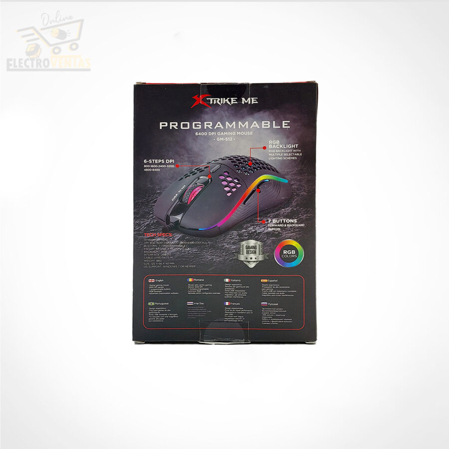 (OFERTA) "YK221205" MOUSE GAMER XTRIKE ME GM-512 - Imagen 5