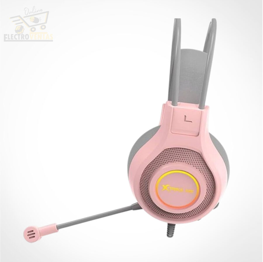 (OFERTA) "YK221231" AUDIFONO GAMER XTRIKE ME GH-515P ROSADO - Imagen 3