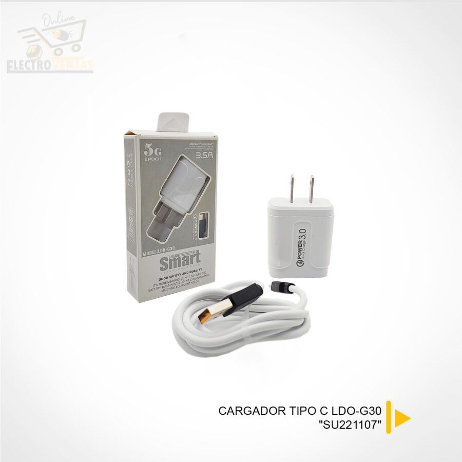 (OFERTA) "SU221107" CARGADOR TIPO C LDO-G30