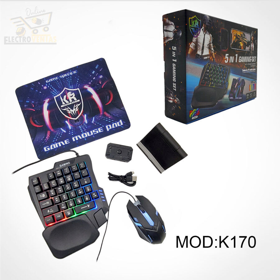 (OFERTA)"KR221201" SET GAMER 5 EN 1 - Imagen 6