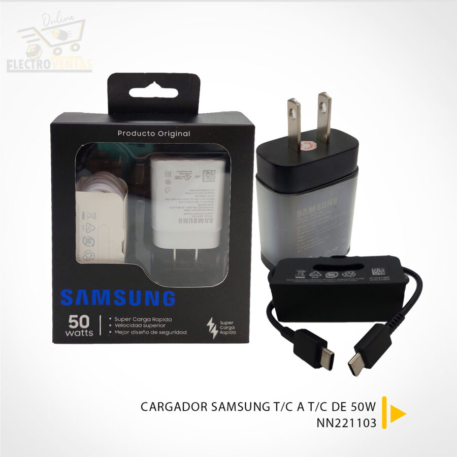 "NN221103" CARGADOR SAMSUNG T/C A T/C DE 50W C/NEGRA