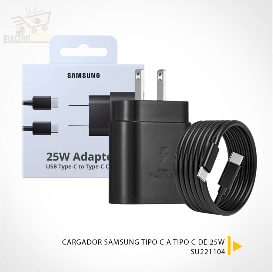 "SU221104" CARGADOR SAMSUNG TIPO C A TIPO C DE 25W