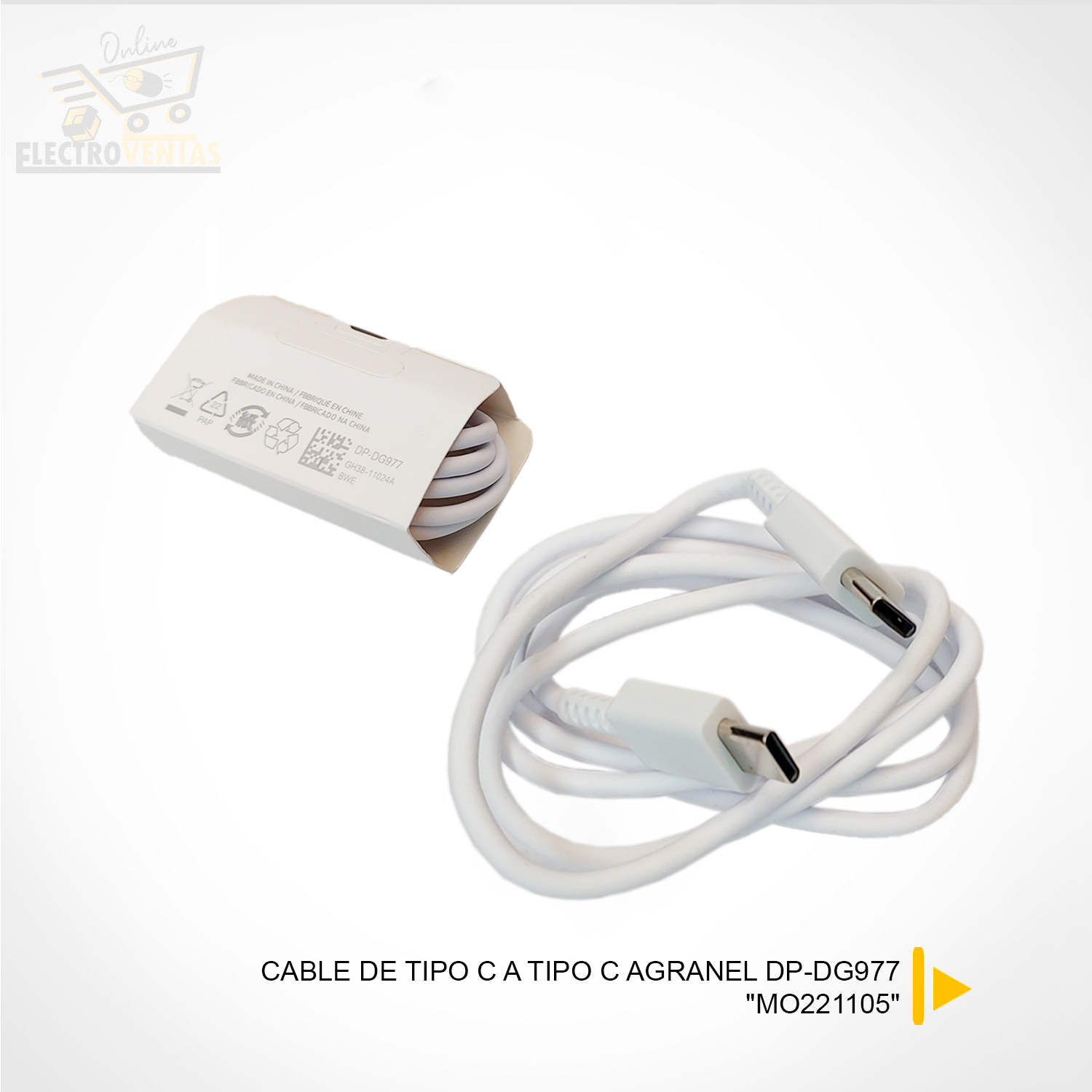 MO221105” CABLE DE TIPO C A TIPO C AGRANEL DP-DG977 – VENTAS POR MAYOR  BOLIVIA