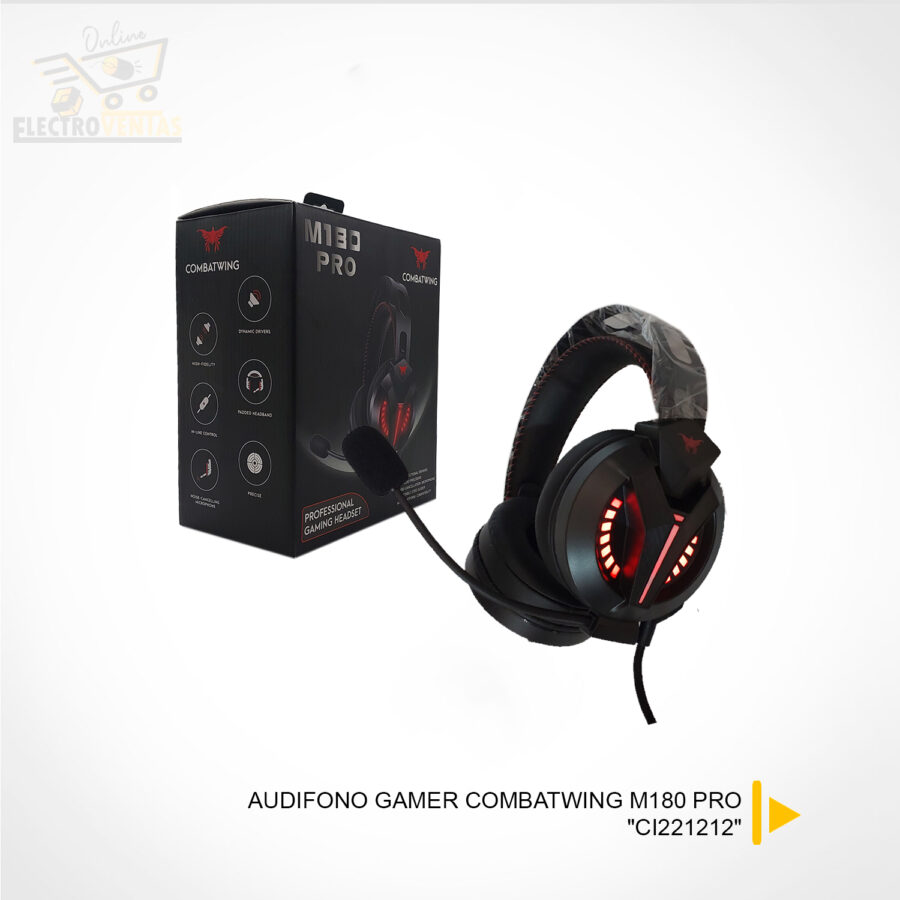 (OFERTA) "CI221212" AUDIFONO GAMER COMBATWING M180 PRO