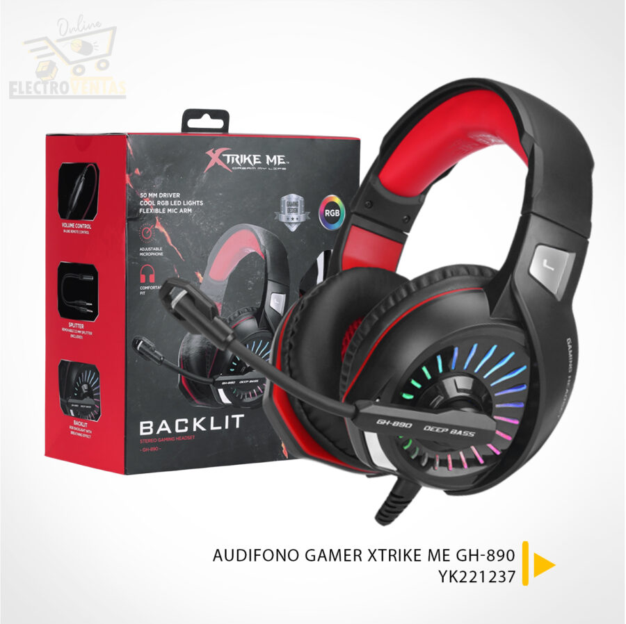 (OFERTA) "YK221237" AUDIFONO GAMER XTRIKE ME GH-890