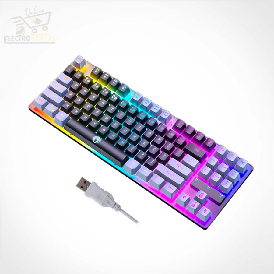 (OFERTA)"OU230631" TECLADO C/CABLE RAIKU K87 - Imagen 2