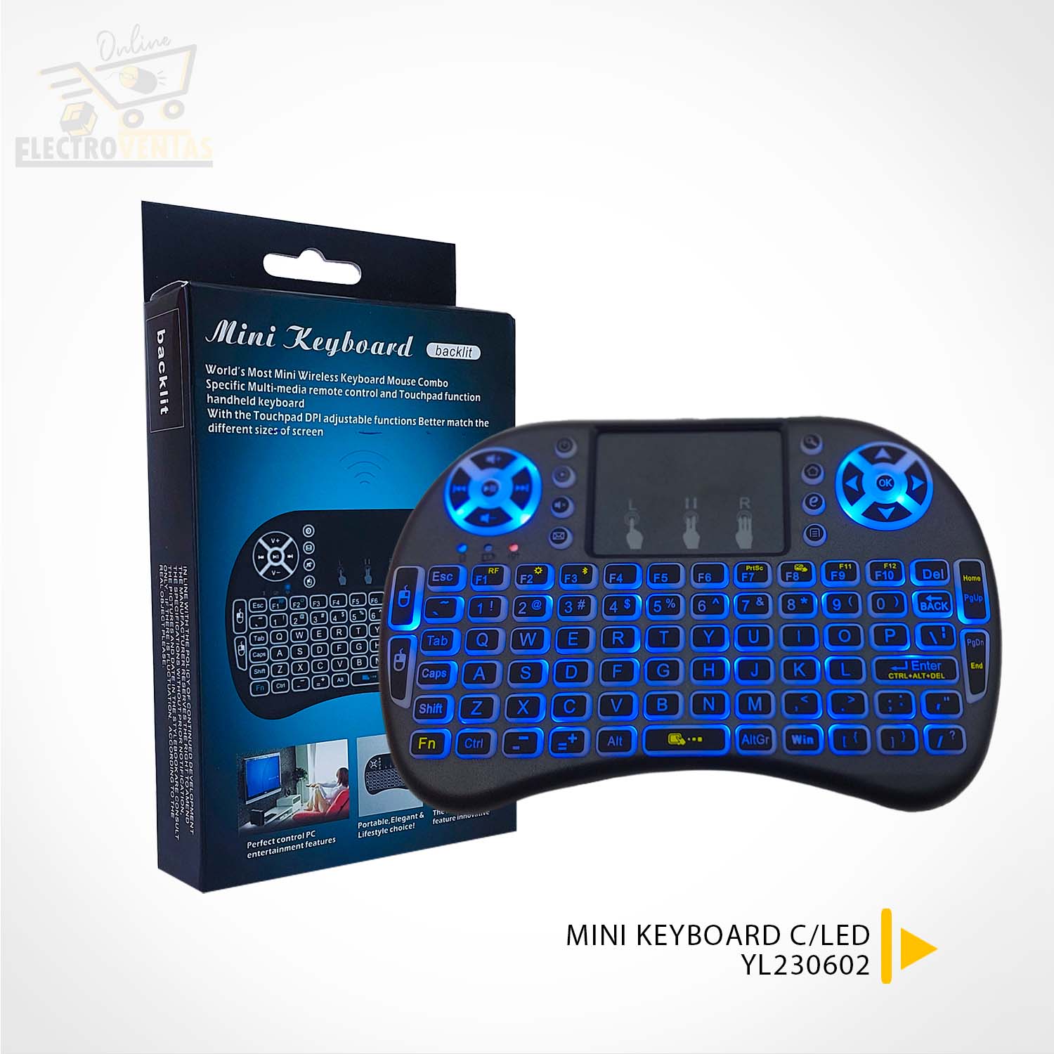 Mini Led Keyboard (OFERTA) «YL230602» MINI KEYBOARD C/LED