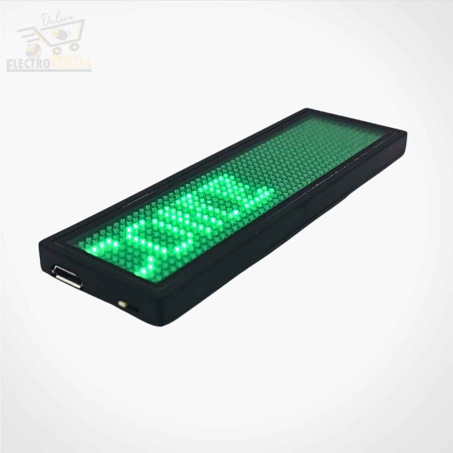 "CH230603" MINI LETRERO LED RECARGABLE C/VERDE - Imagen 2