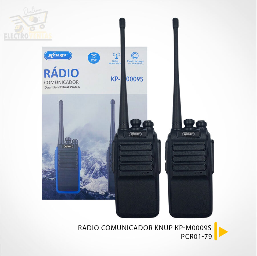 (OFERTA) "PCR01-79" RADIO COMUNICADOR KNUP KP-M0009S