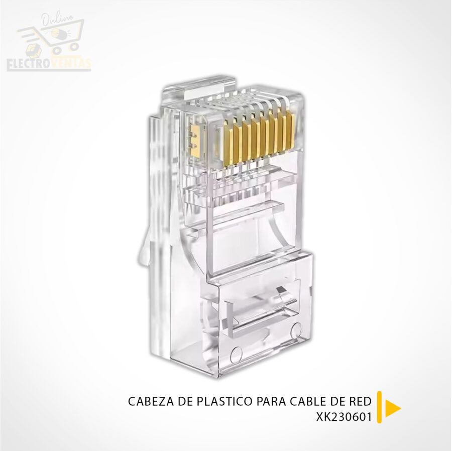 "XK230601" CABEZA DE PLASTICO PARA CABLE DE RED