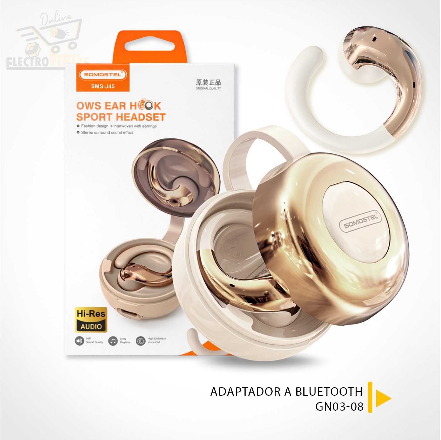 «AW250601» AUDIFONO INALAMBRICO SOMOSTEL SMS-J45