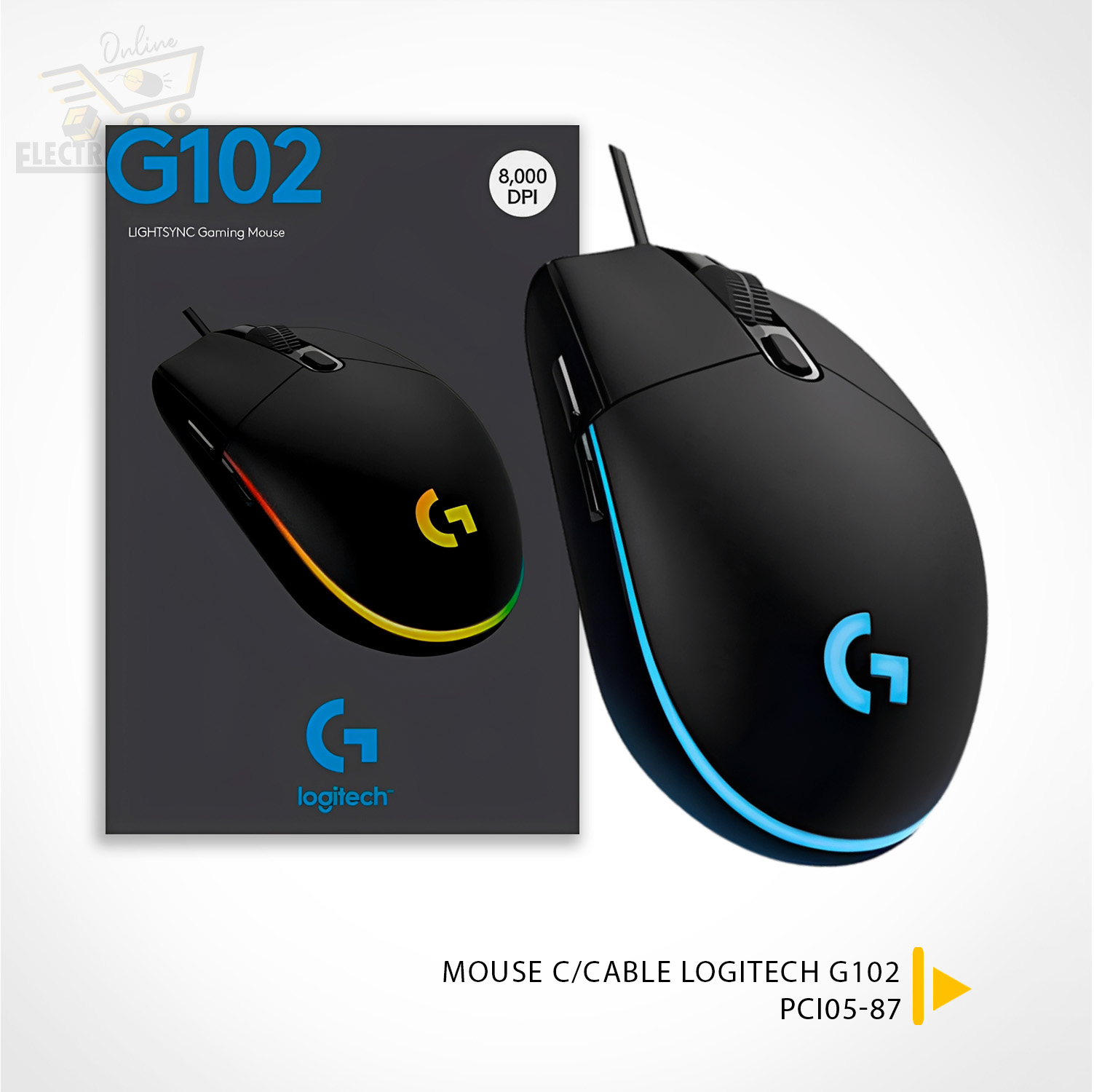 «PCI05-87» MOUSE C/CABLE LOGITECH G102