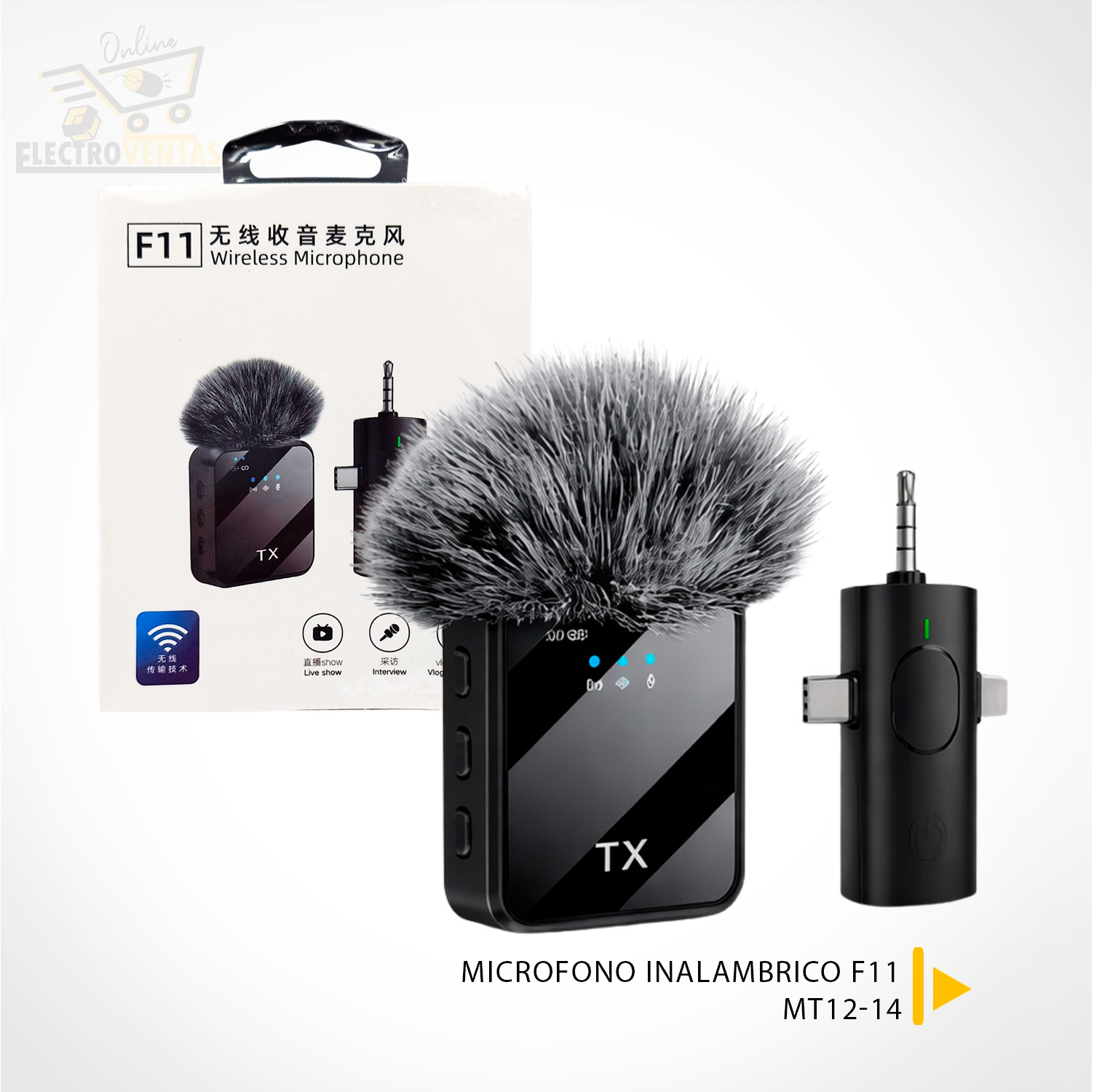 «MT12-14» MICROFONO INALAMBRICO F11 (OFERTA)