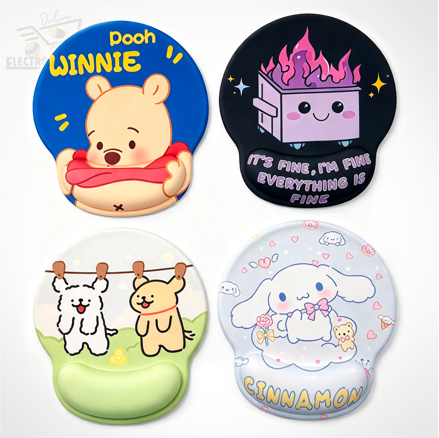 "WT250906" MOUSE PAD C/APOYADOR GEL MOD SURT - Imagen 3